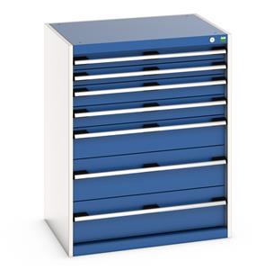 Drawer Cabinet 1000 mm high - 7 drawers Bott100% extension Drawer units 800 x 650 for Labs and Test facilities 45/40020053.11 Drawer Cabinet 1000 mm high 7 drawers.jpg
